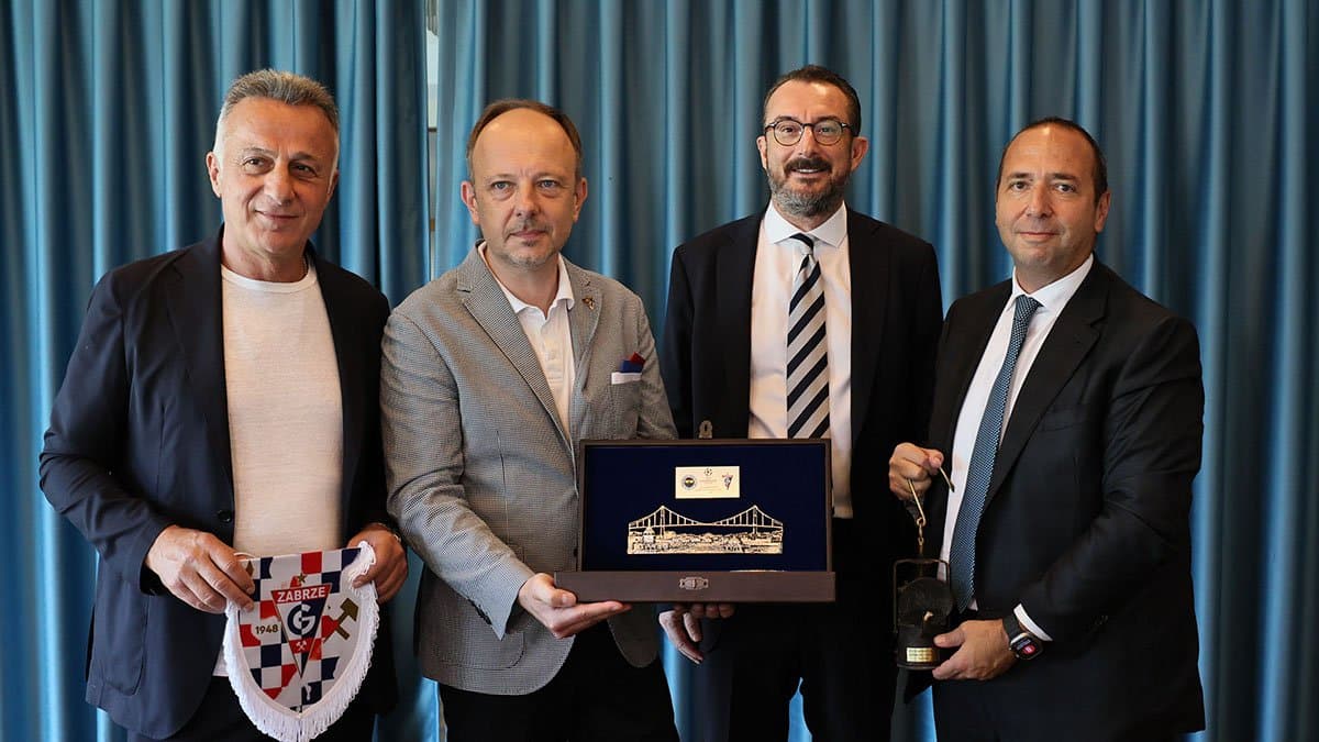 Kulübümüz, Gornik Zabrze yöneticilerini ve UEFA delegesini yemekte ağırladı