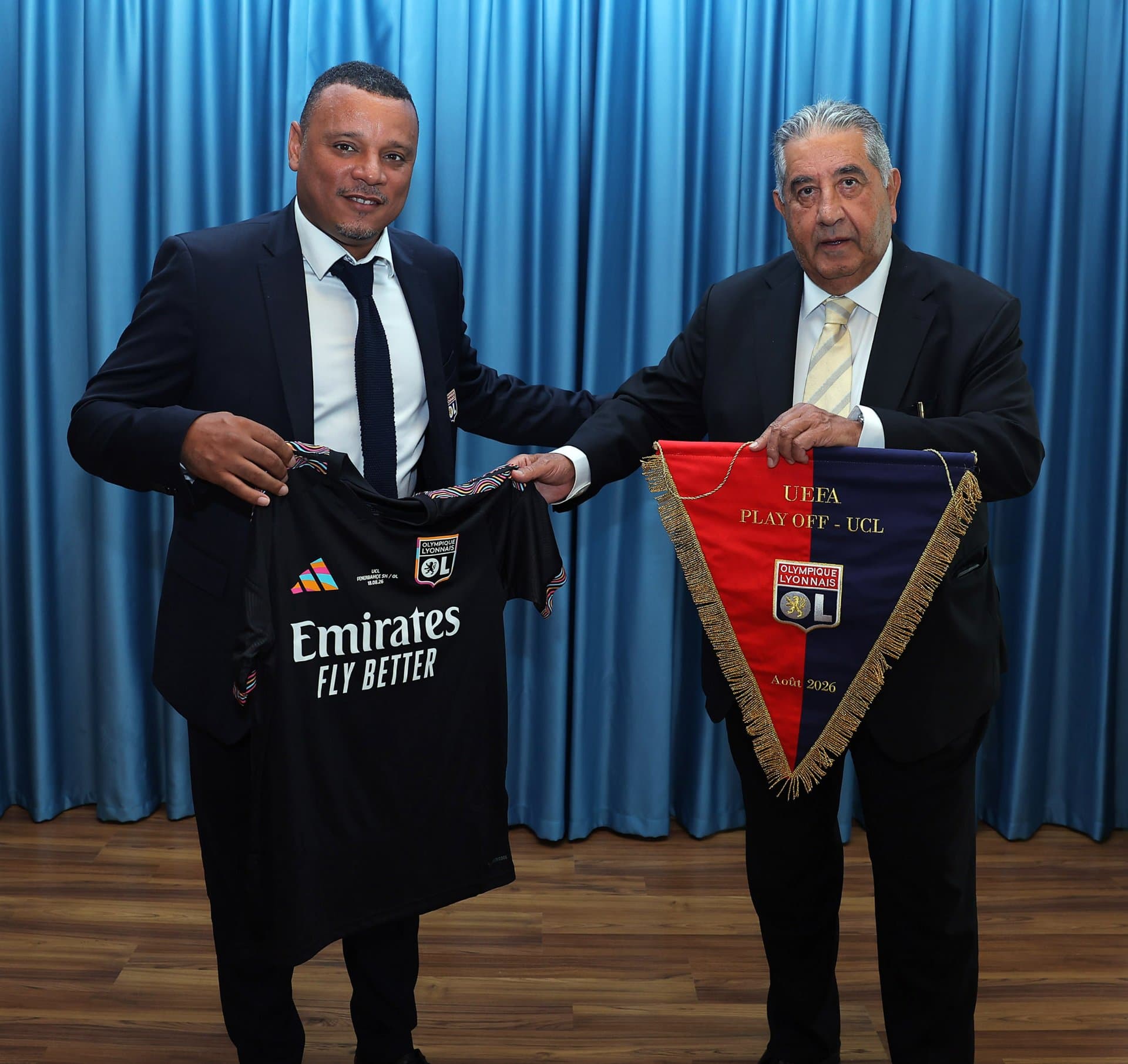 Kulübümüz, O. Lyon yöneticilerini ve UEFA delegesini yemekte ağırladı — 2