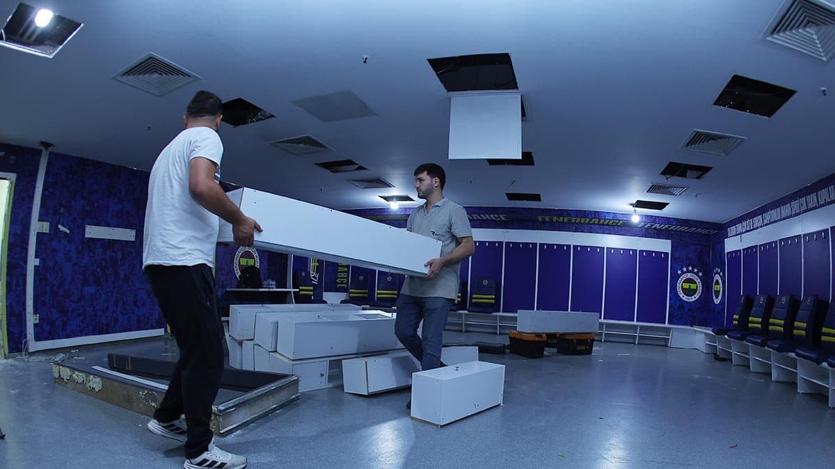 Futbol takımımızın soyunma odası yenileniyor